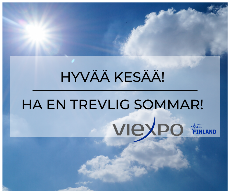 Ha en trevlig sommar! Viexpo har semester i juli | Viexpo